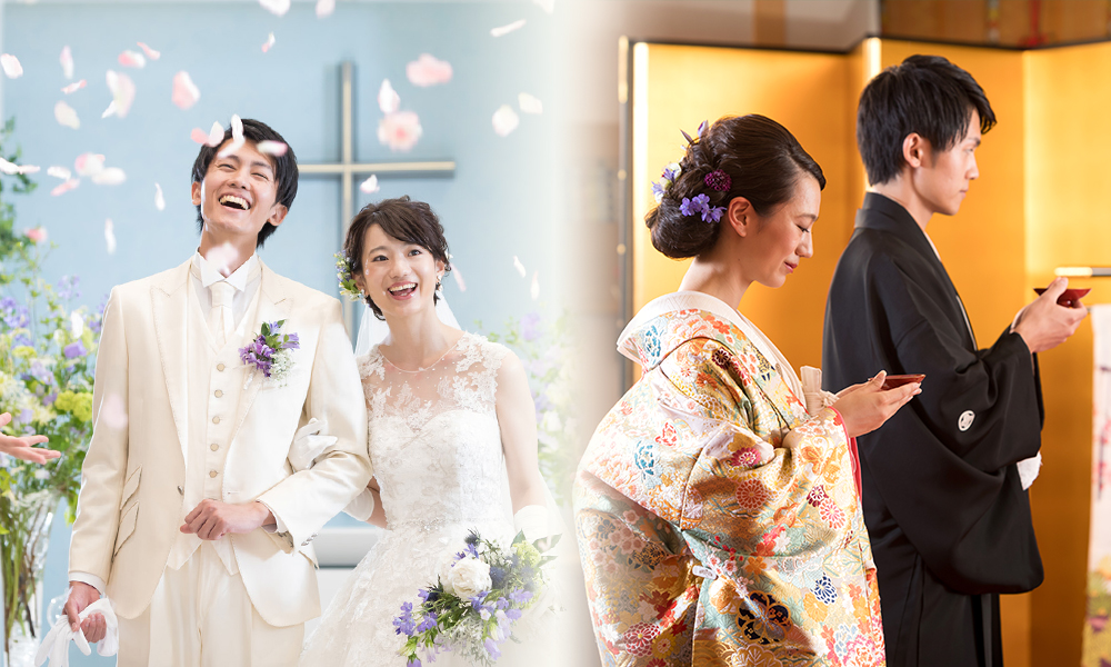 フォーマルな結婚式とカジュアルな食事会プラン